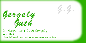 gergely guth business card